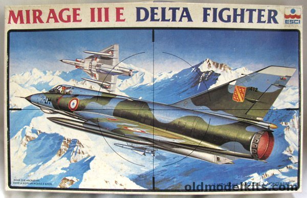 ESCI 1/48 Dassault-Breguet Mirage III E French/Swiss/Australian/Spanish Air Forces, 4030 plastic model kit